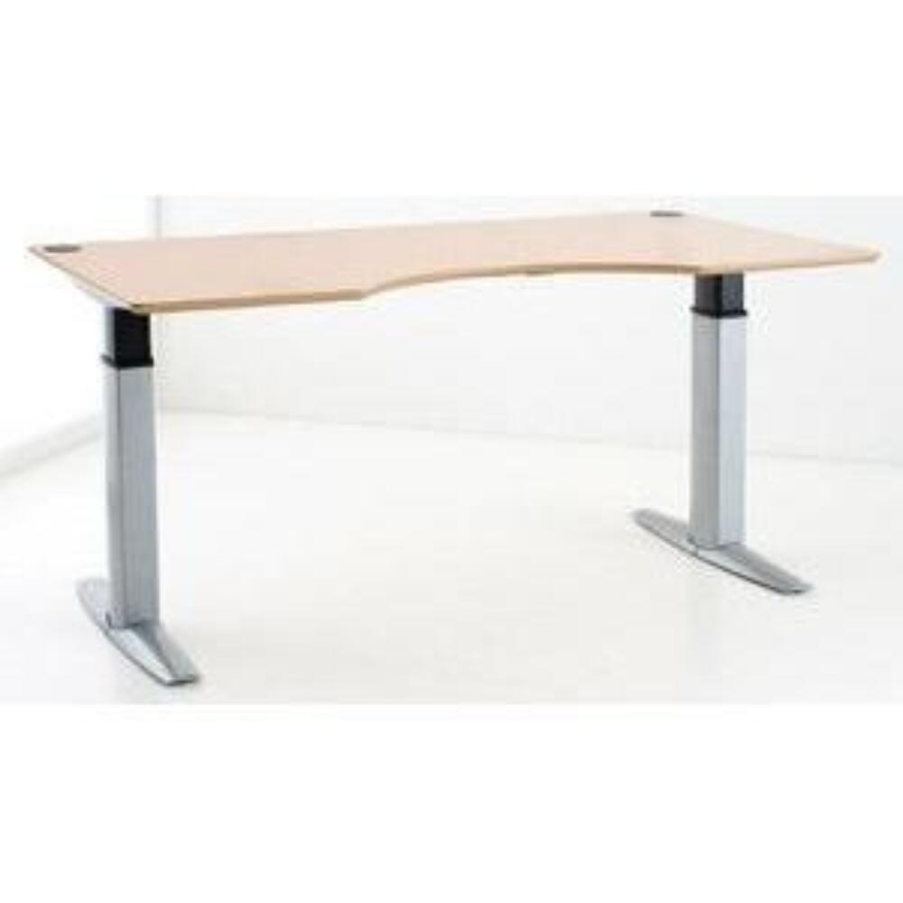 The sit/stand desk 501-23 (Alu)