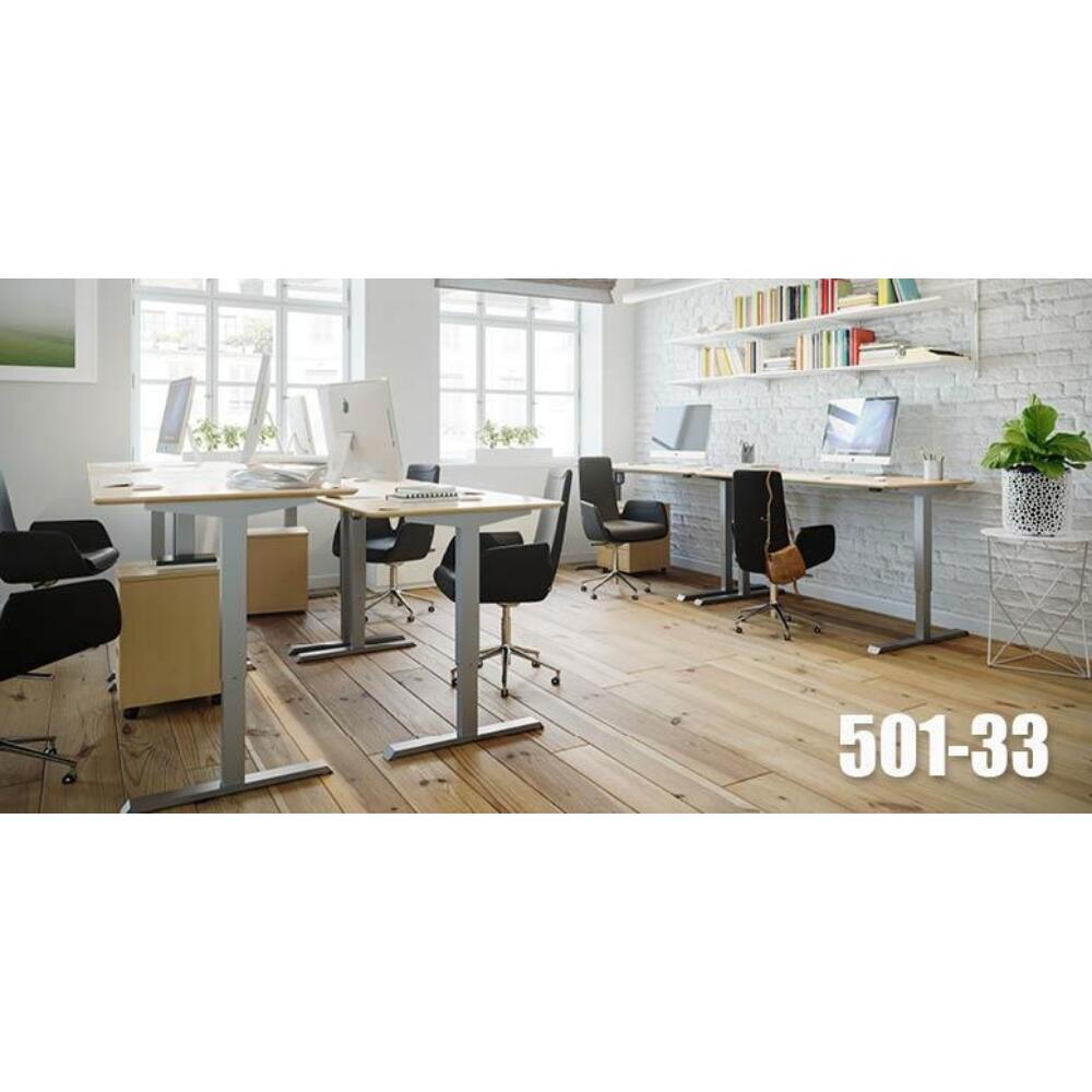 Conset 501-33 Elektrisch Höhenverstellbares Schreibtischgestell silbergrau