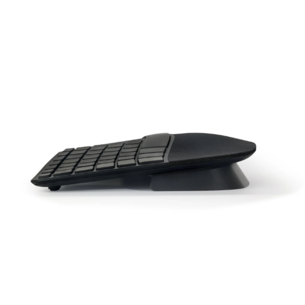 Ergonomisch Sculpted Toetsenbord QWERTY US Draadloos zwart zijaanzicht