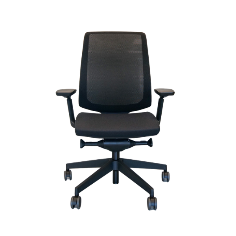 Ergonomische bureaustoel Ergo Prime 100 Zwart vooraanzicht