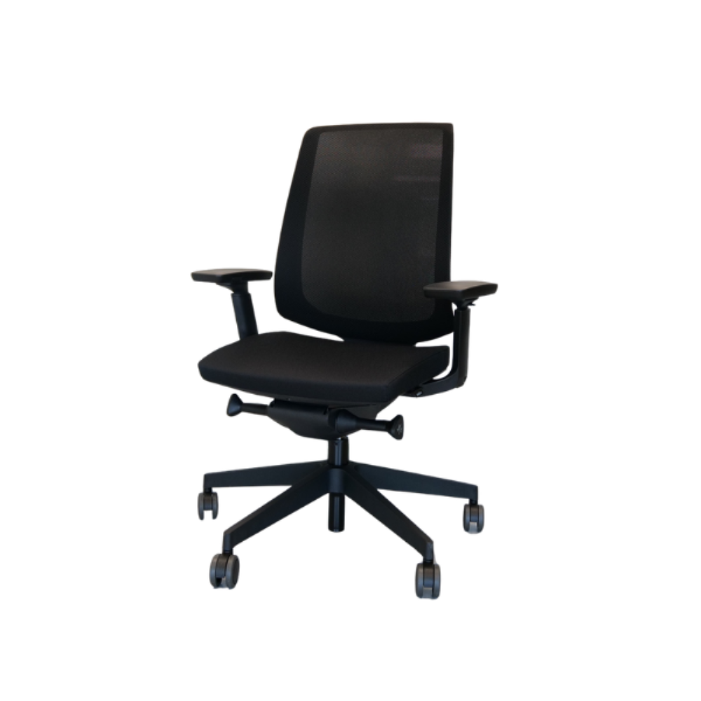 Ergonomische bureaustoel Ergo Prime 100 Zwart met 4D armleggers