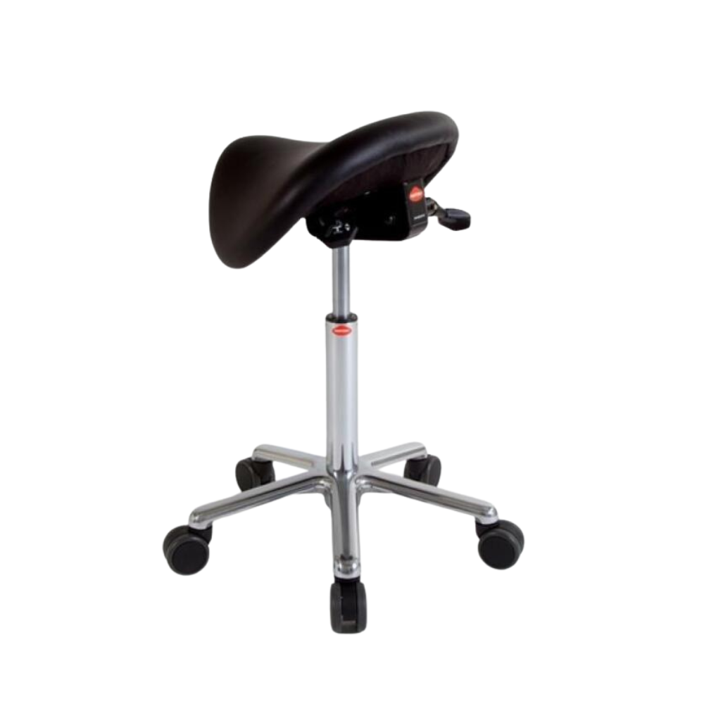 Ergonomische zadelkruk zwart verstelbaar