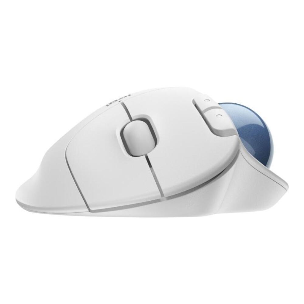Logitech M575 Trackball-Maus kabellos rechtshändig weiß