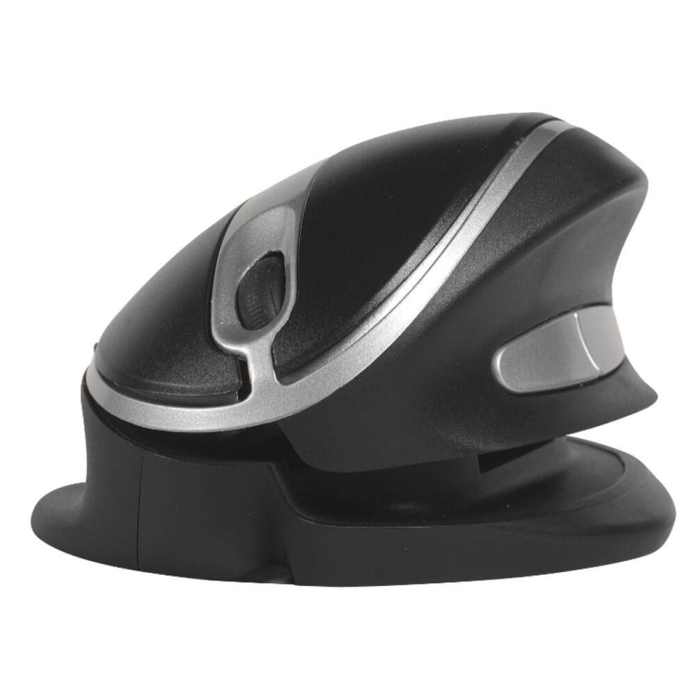Ergonomic mouse | OysterMouse | Black | Silver | Wireless | Right- and left-handed