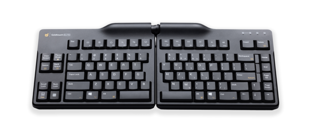 Goldtouch Adjustable V2 – Ergonomisch Gesplitst Toetsenbord Zwart QWERTY (US)