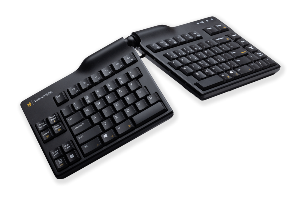 Goldtouch Adjustable V2 – Gesplitst Toetsenbord Zwart QWERTY (US) vooraanzicht