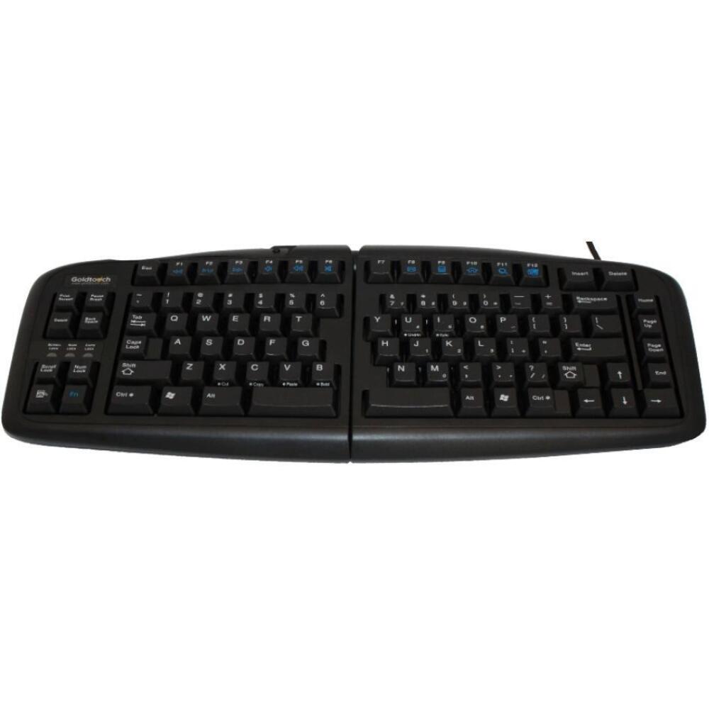 Goldtouch ergonomische Tastatur schwarz DE
