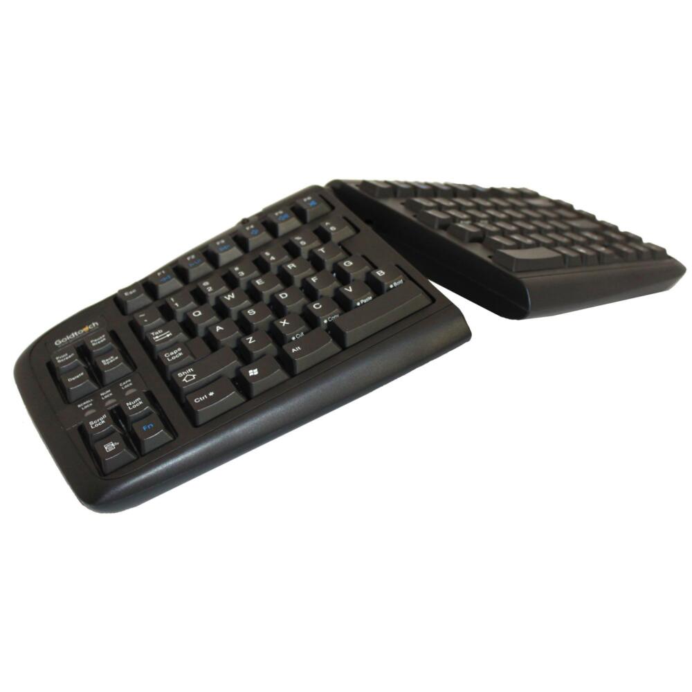 Goldtouch Tastatur Set mit Handballenauflage US schwarz