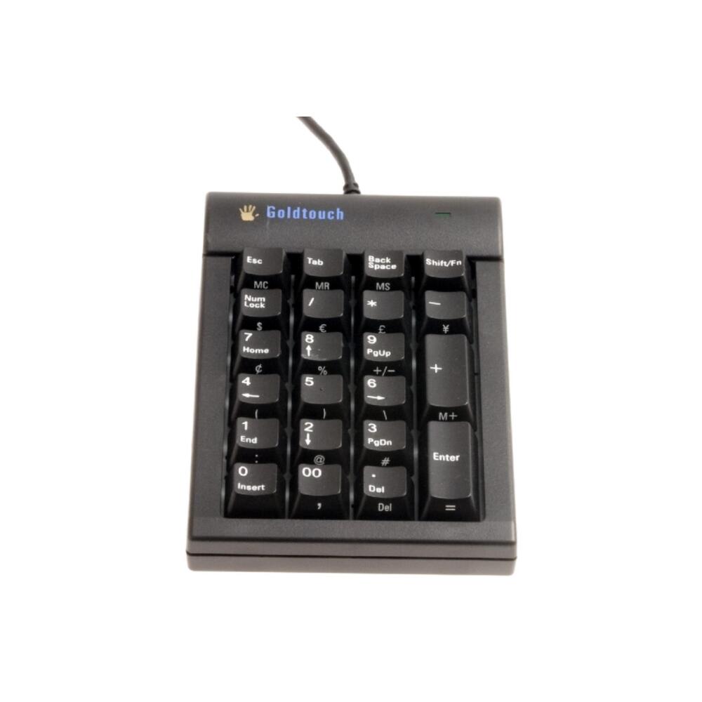 Goldtouch Tastatur Set mit Handballenauflage US schwarz