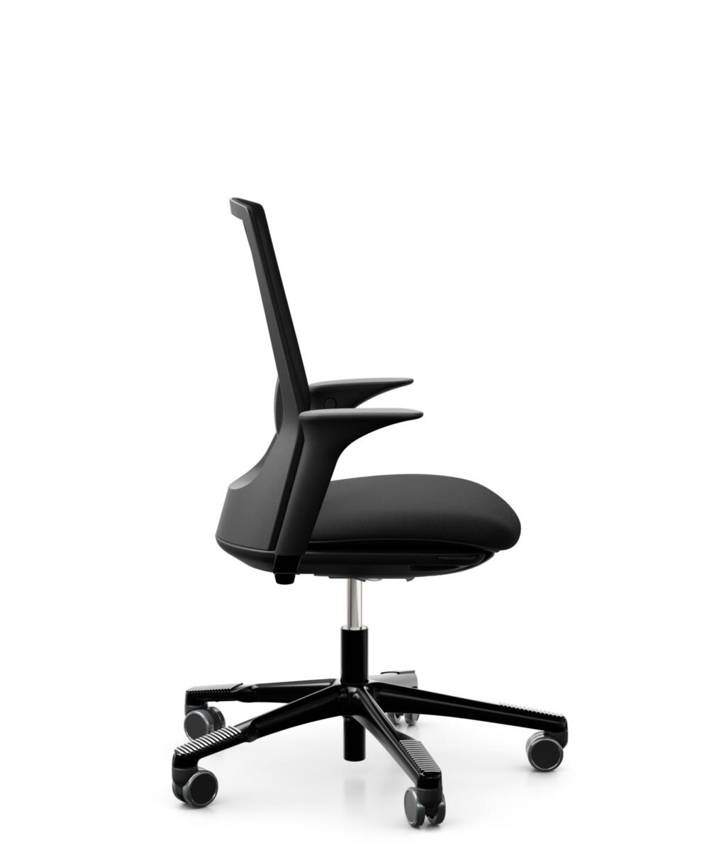 Zijaanzicht HAG Futu Mesh 1100 S Ergonomische bureaustoel Zwart