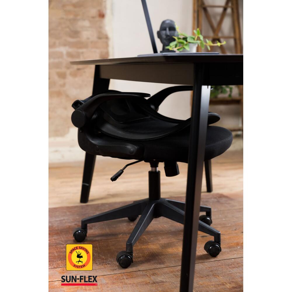 Sun-Flex Hideaway Chair, Solid Black