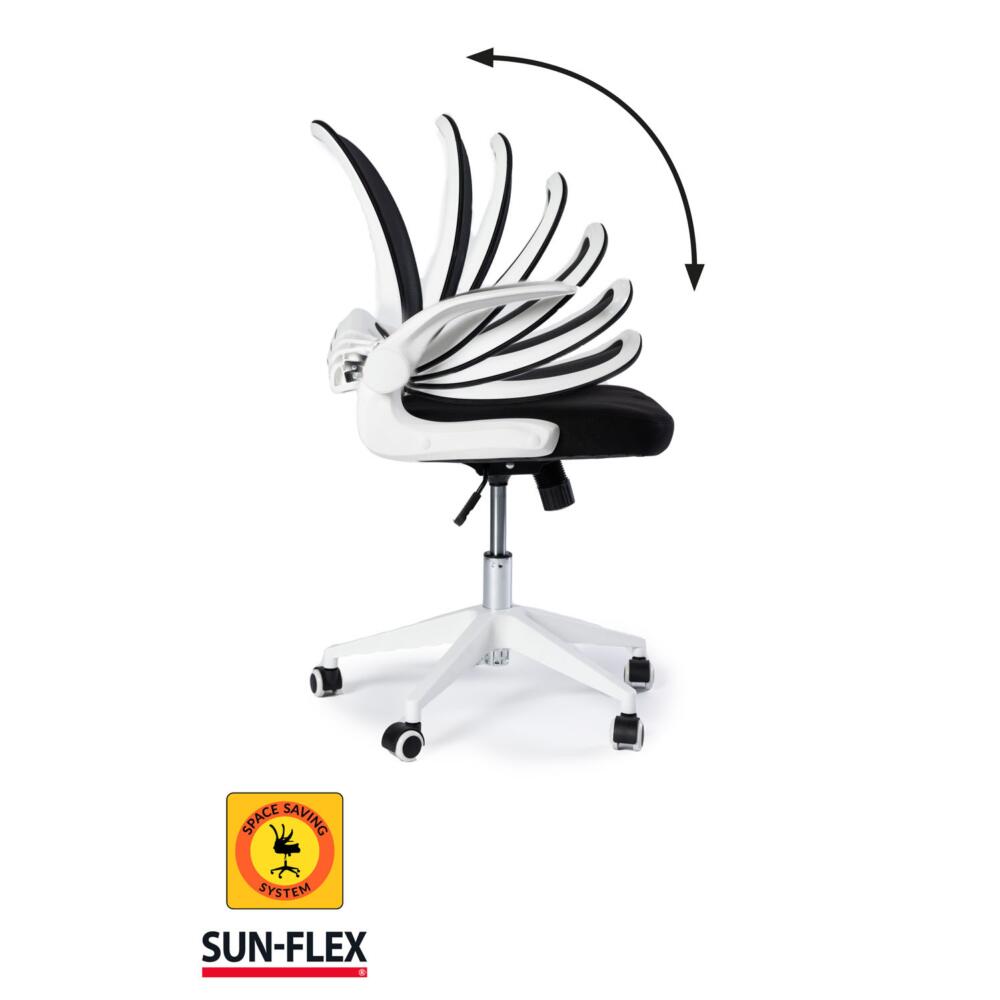 Krzesło chowane Sun-Flex, czysta biel