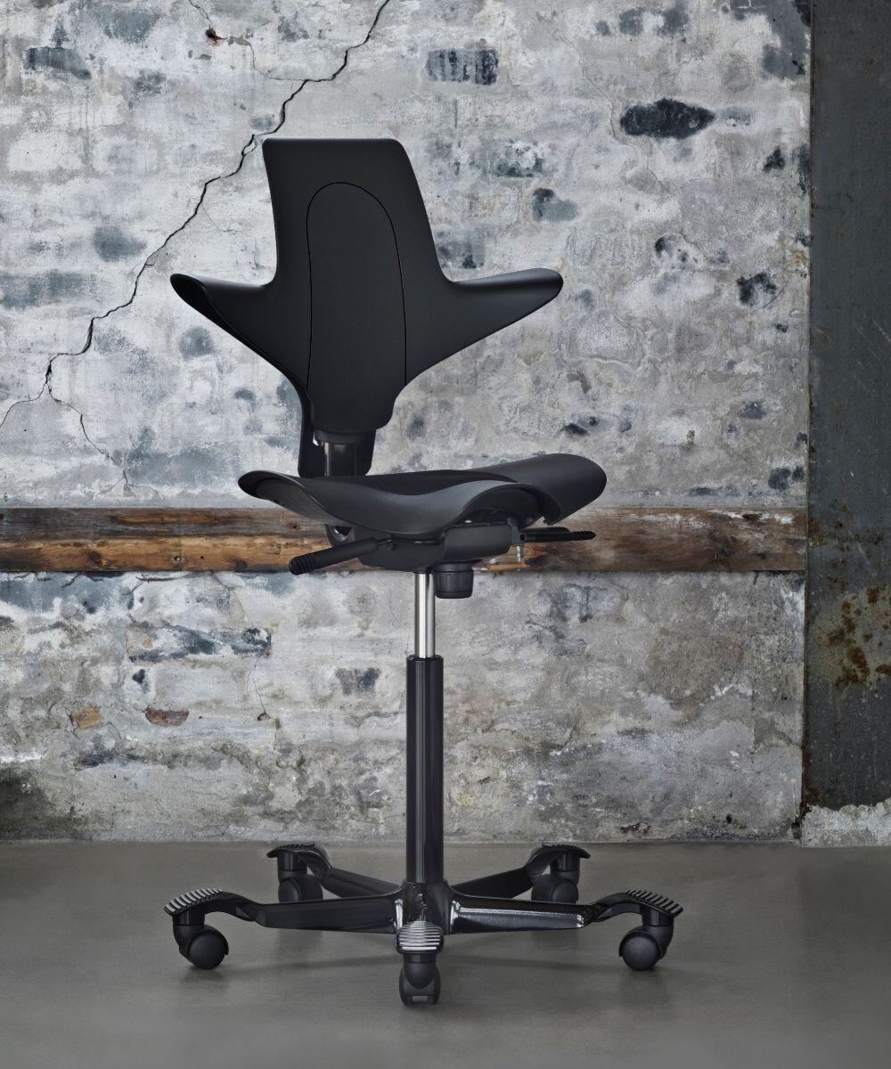 HÅG Capisco Puls 8010 Ergonomische Bureaustoel Zwart industrieel