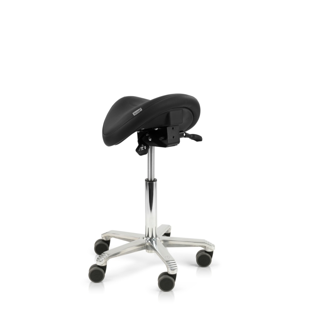 Verstelbare score Jumper Ergonomische Zadelkruk – Stamskin Zwart