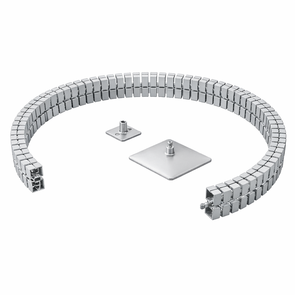 Kabelslang Kuba Slim Line magnetisch kleur zilver onderdelen