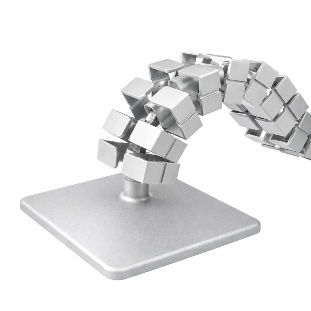 Kabelslang Kuba Slim Line magnetisch kleur zilver details