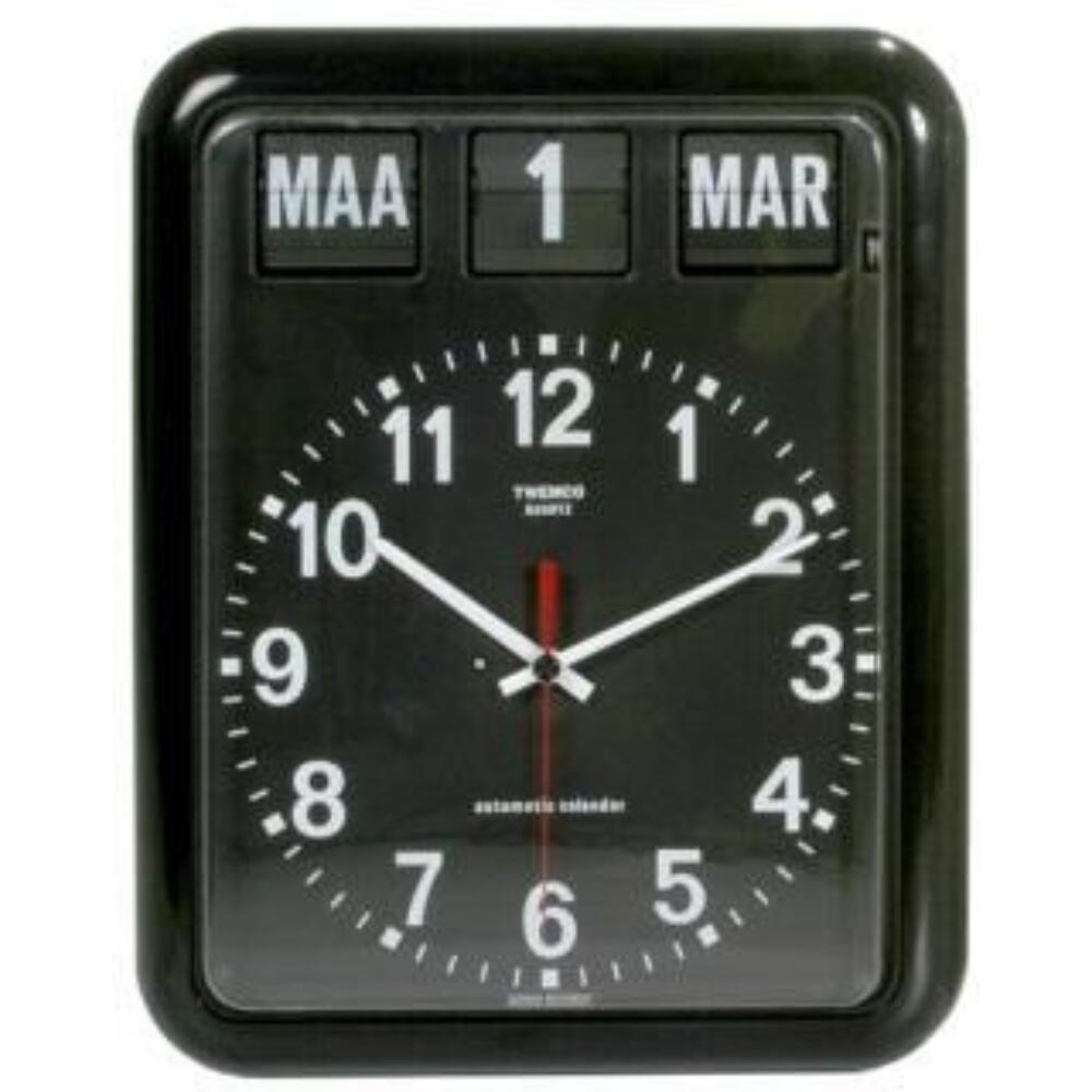 Calendar Clock BQ-12A Black