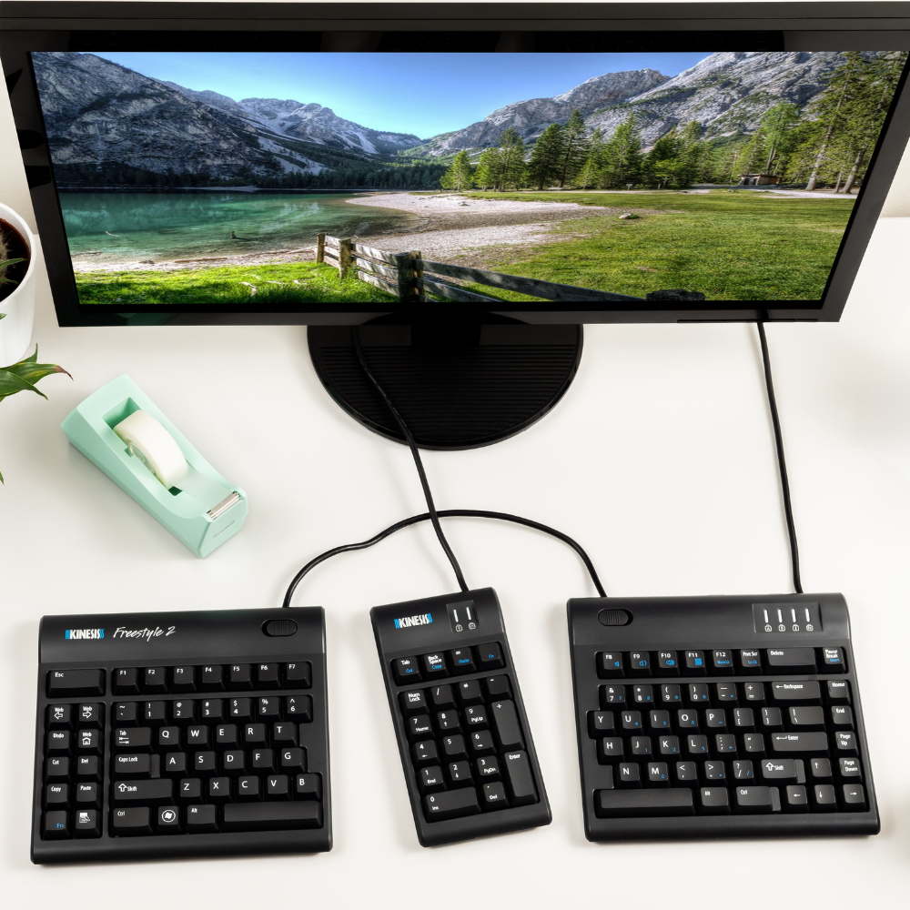 Kinesis Free Style 2 ergonomisch toetsenbord US met  los numeriek
