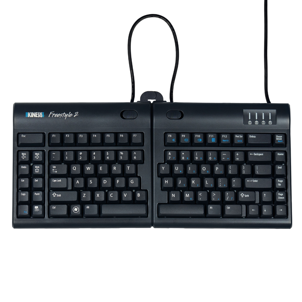 Kinesis Free Style 2 ergonomisch toetsenbord aan elkaar