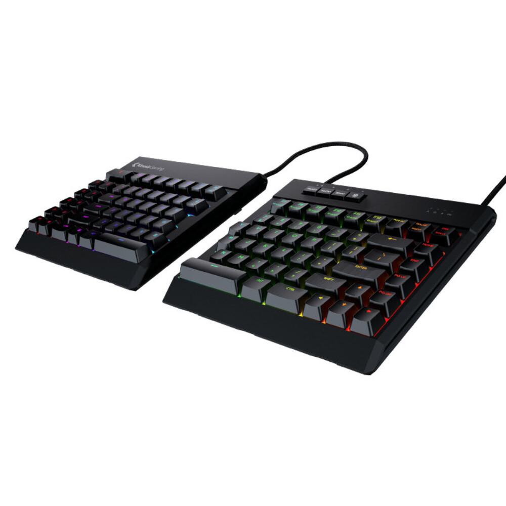 Kinesis Freestyle Edge RGB Gesplitst ergonomisch Gaming Toetsenbord QWERTY US