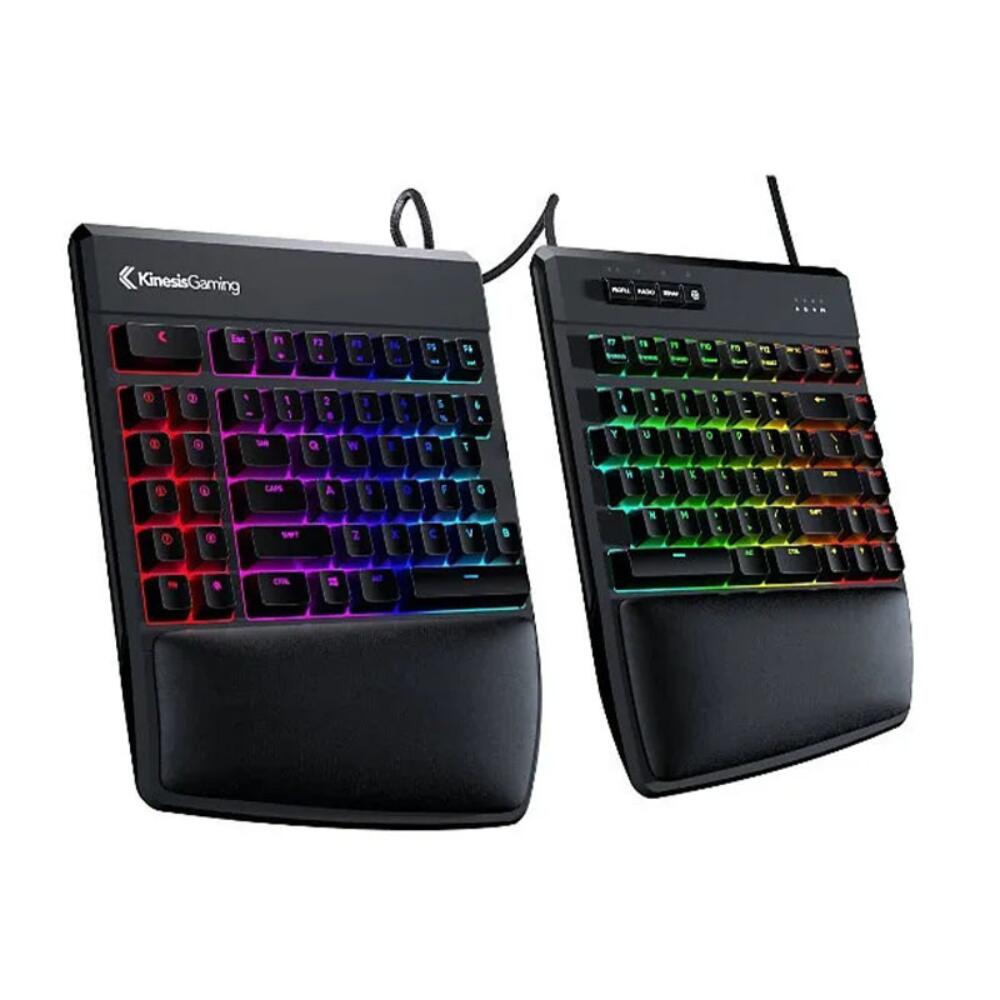 Kinesis Freestyle Edge RGB Gesplitst Gaming Toetsenbord QWERTY US met polssteun