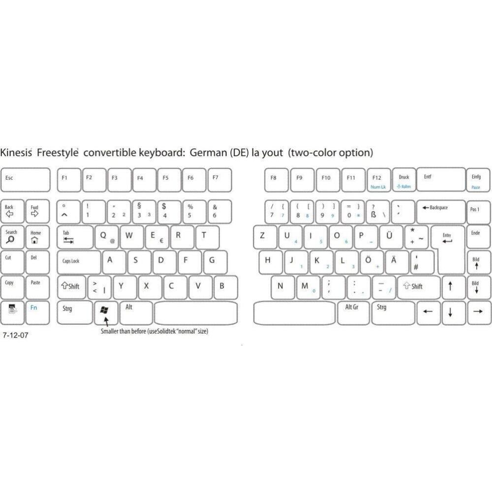 FreeStyle2 teclado ergonómico DE