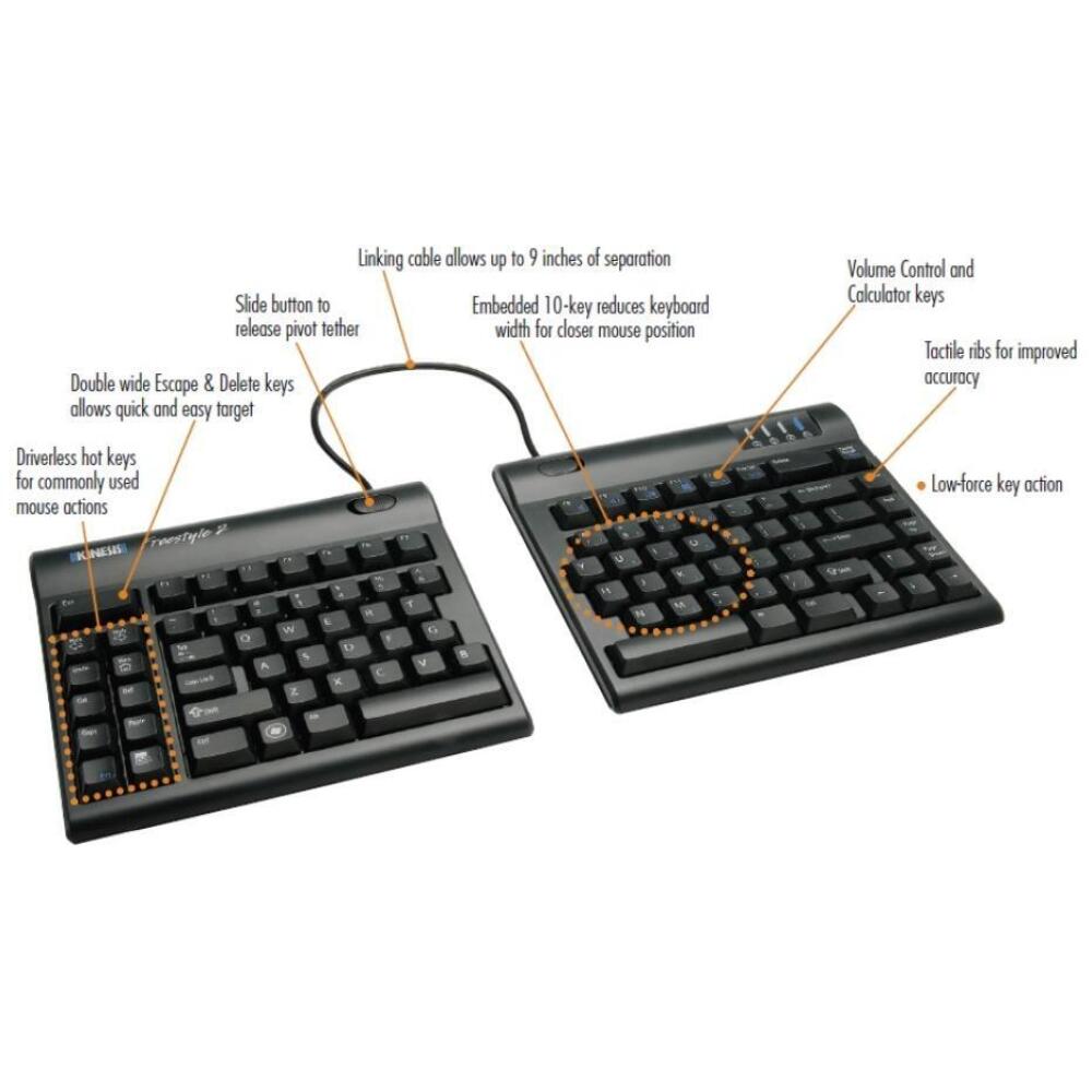 Kinesis FreeStyle 2 ergonomische Tastatur US