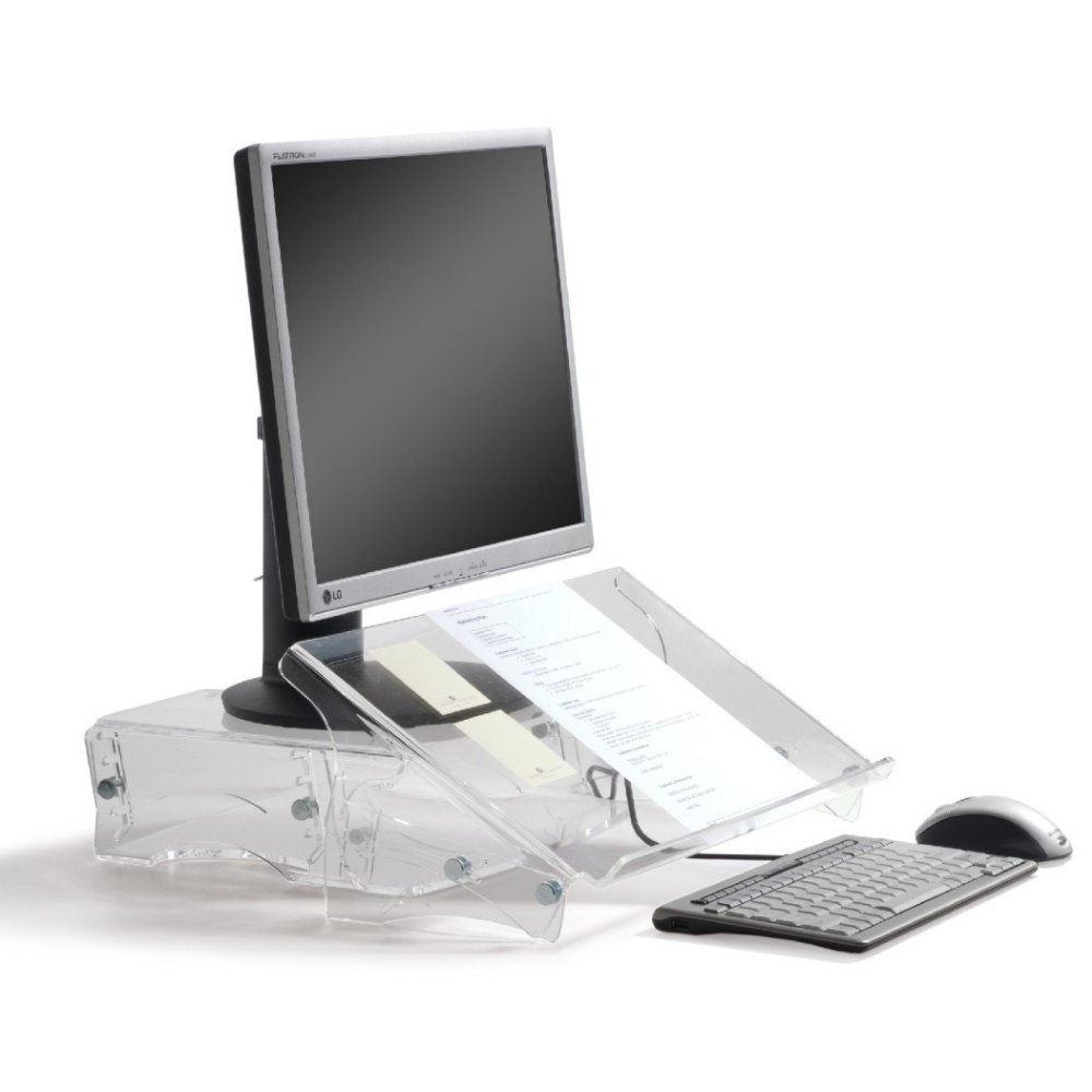 BakkerElkhuizen Q-doc 515 Large documenthouder met monitor muis en toetsenbord