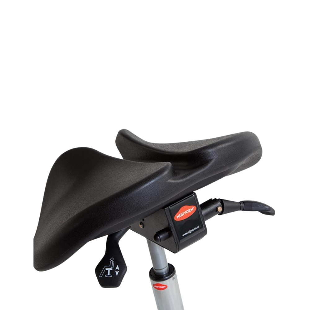 Zitting L2 ergonomische zadelkruk op wielen zwart