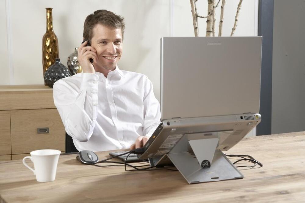 Ergo-Q 220 laptopstandaard verstelbaar met documenthouder