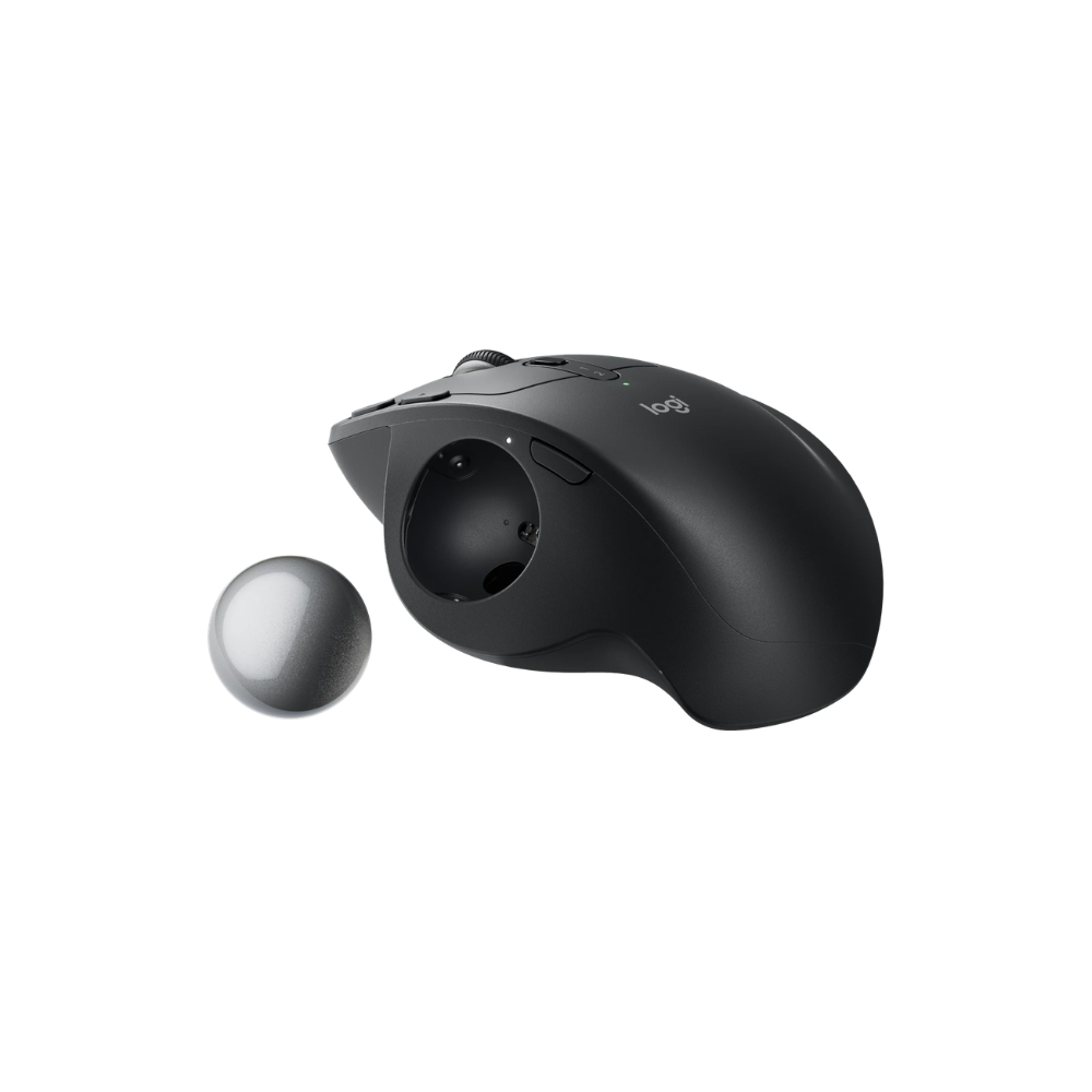 Logitech MX Ergo S Ergonomische Trackball Muis - Rechts - Draadloos met trackball los