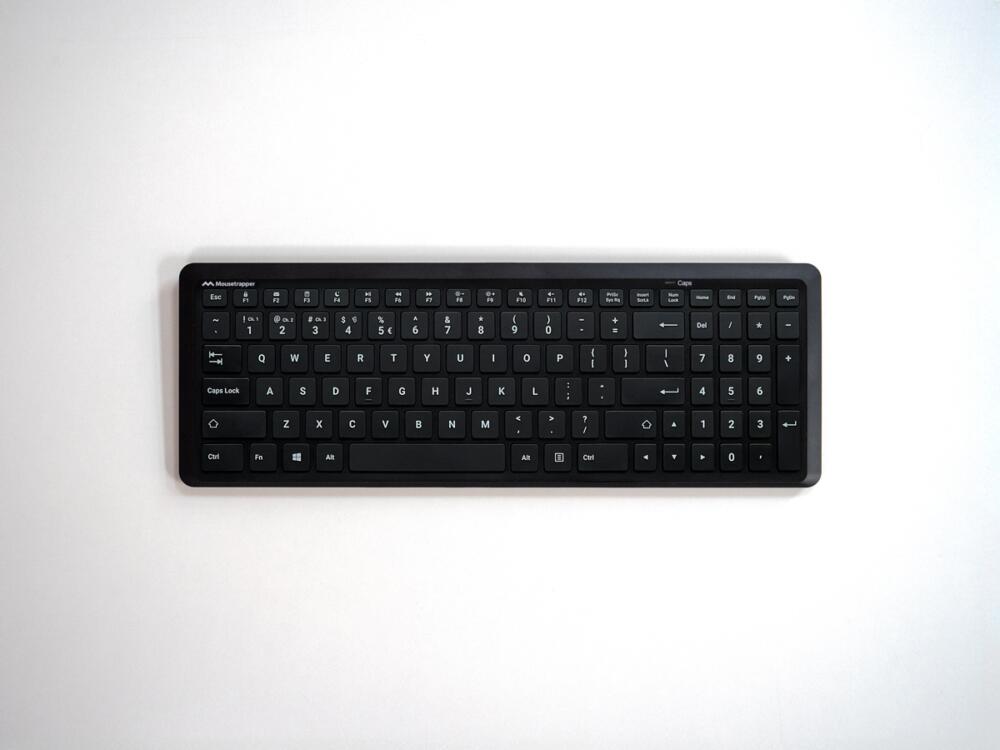 Mousetrapper Type Midi compact toetsenbord QWERTY US Draadloos Bedraad bovenaanzicht