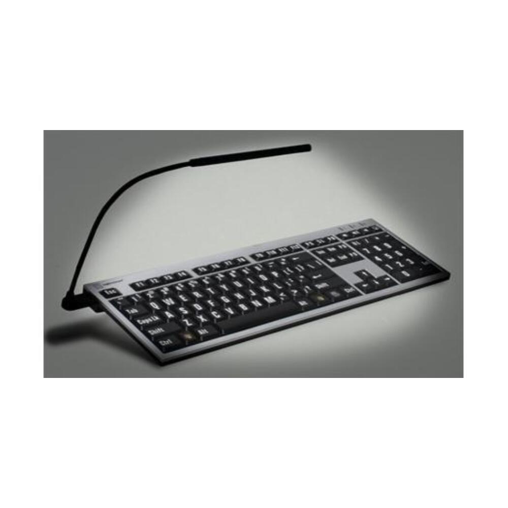 Nero XL Tastatur mit großen Buchstaben schwarz/weiß Azerty
