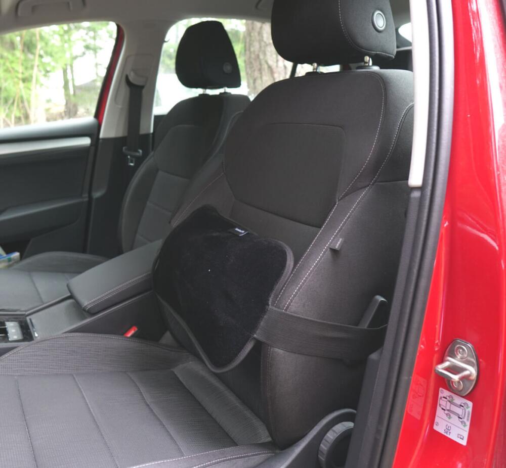 Opblaasbaar Lumbaalkussen LumbarFit in auto