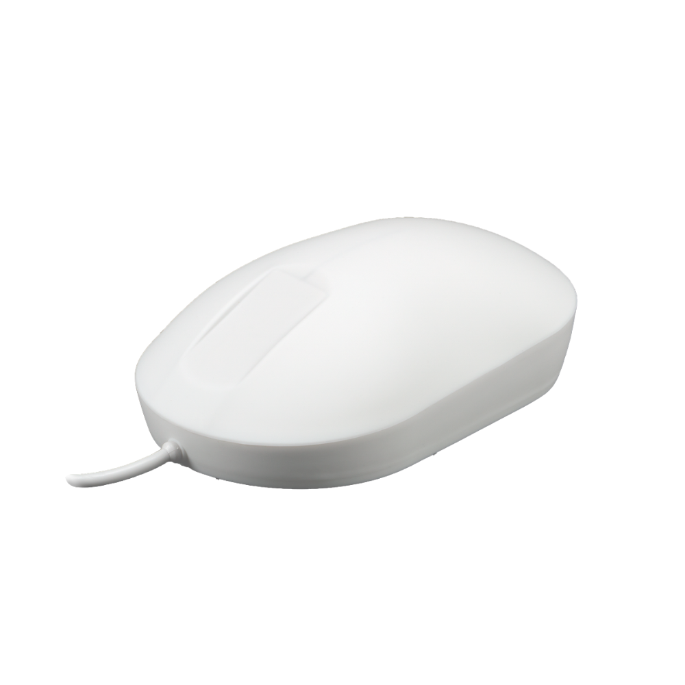 Purekeys medische muis bedraad wit zijaanzicht