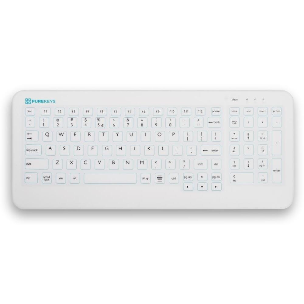 Purekeys medizinische Tastatur DE weiß