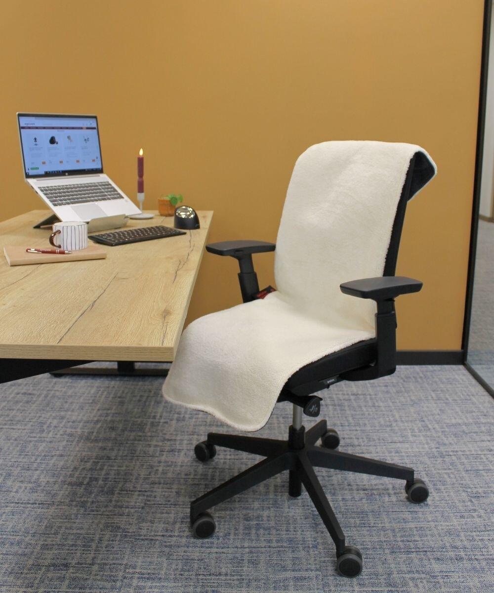 QH Warmtedeken Draadloos Off White Grijs bureau inrichting