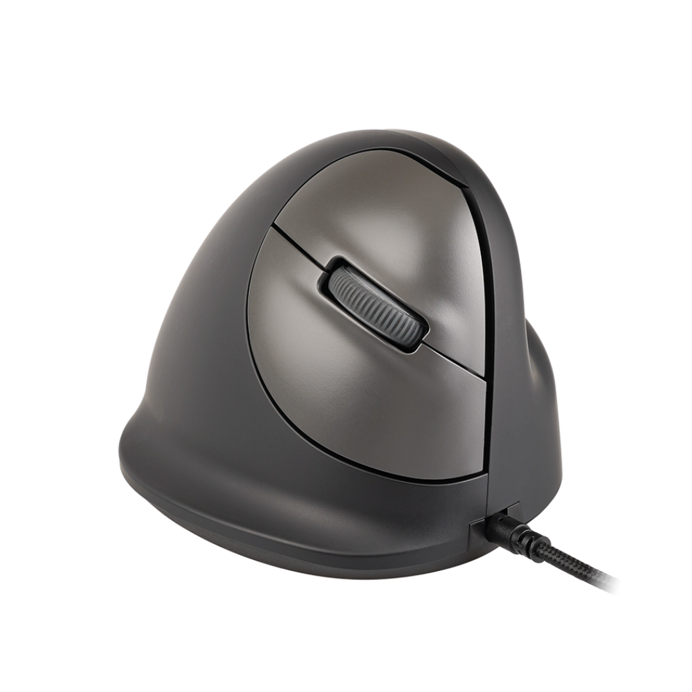 R Go HE Break Mouse Small Rechts Bedraad vooraanzicht knoppen en scrollwiel
