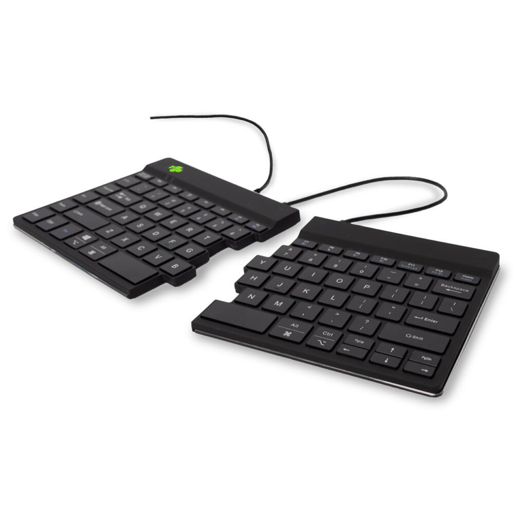 R Go Split Break QWERTY US Zwart Bedraad zijaanzicht