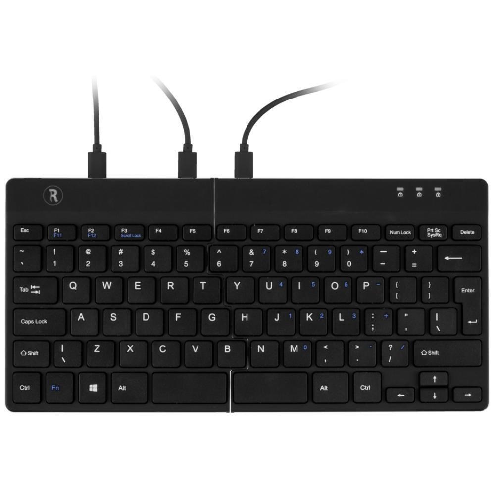 R-Go Split ergonomische Tastatur schwarz US