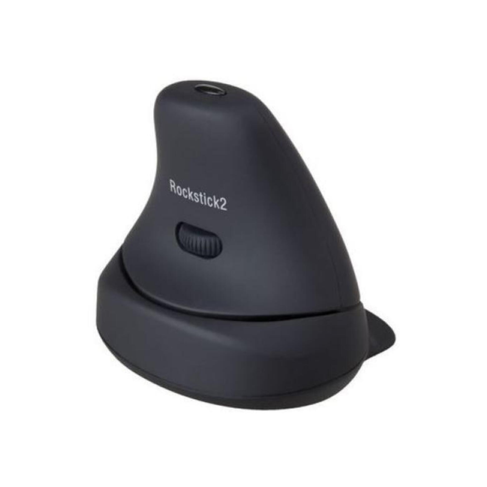 Rockstick verticale muis 2 smallmedium draadloos zwart zijaanzicht