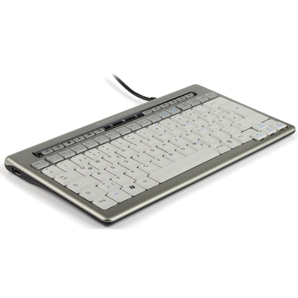 S-Board set mini toetsenbord DE zilver