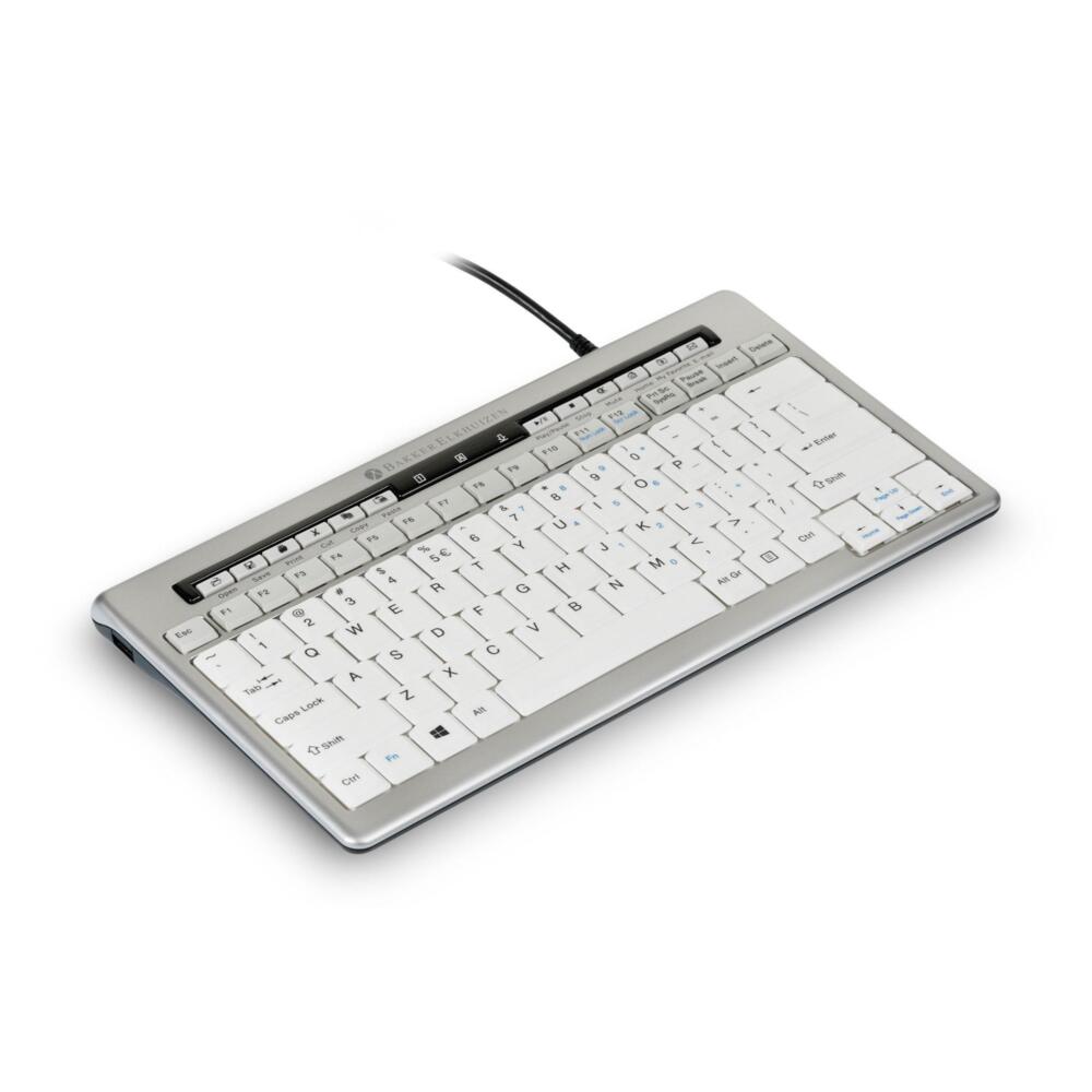 S-board 840 Design kabelgebundene Mini-Tastatur US silber