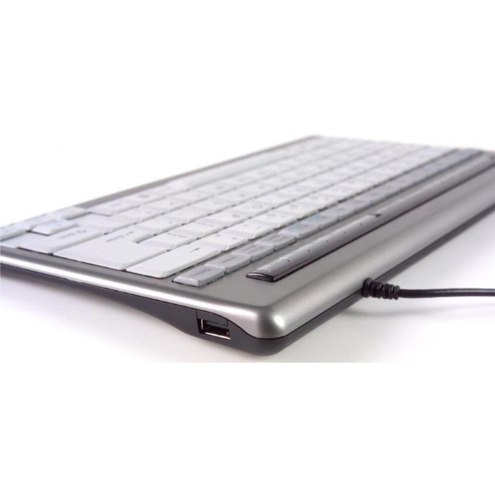 S-board 840 design mini toetsenbord BE Azerty zilver