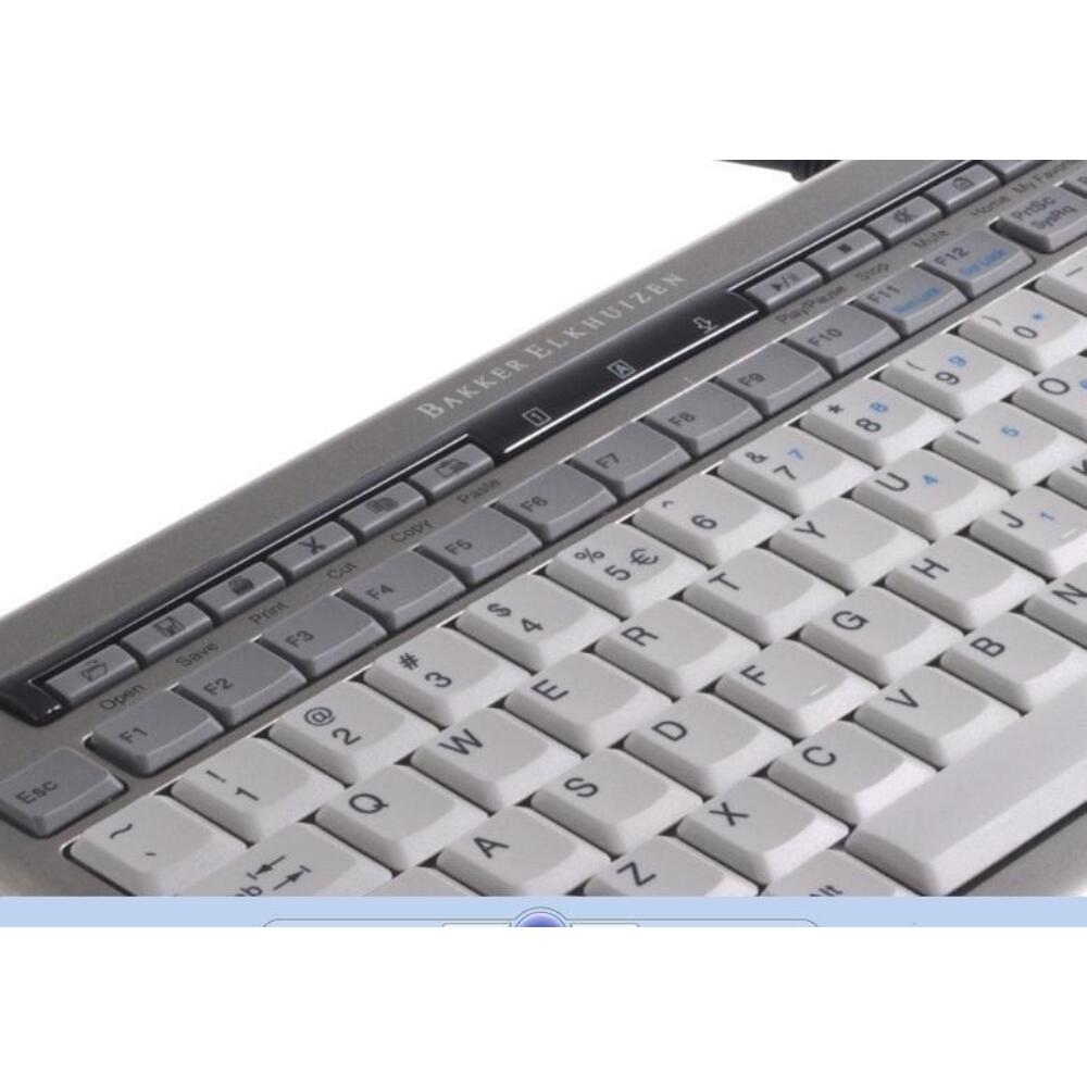 S-board 840 Design Mini-Tastatur BE Azerty silber