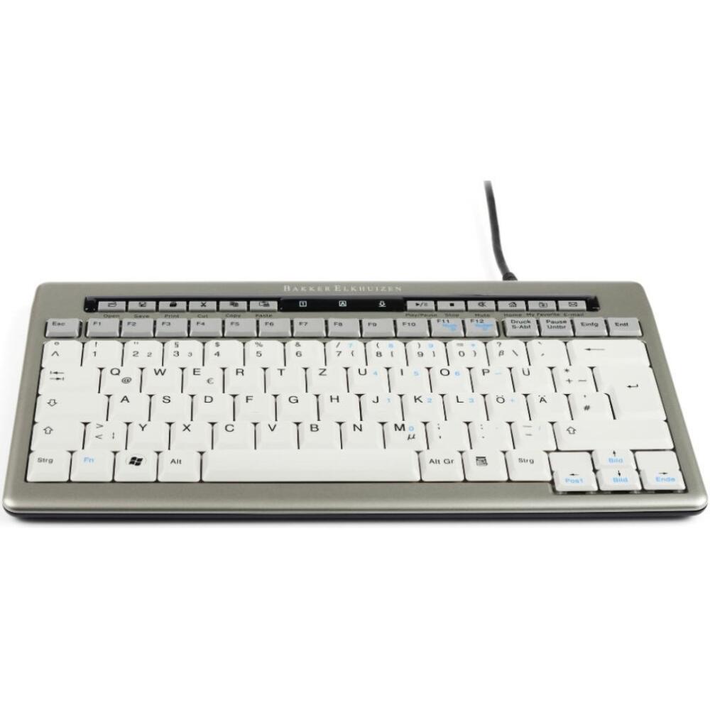 S-board 840 design mini toetsenbord DE zilver