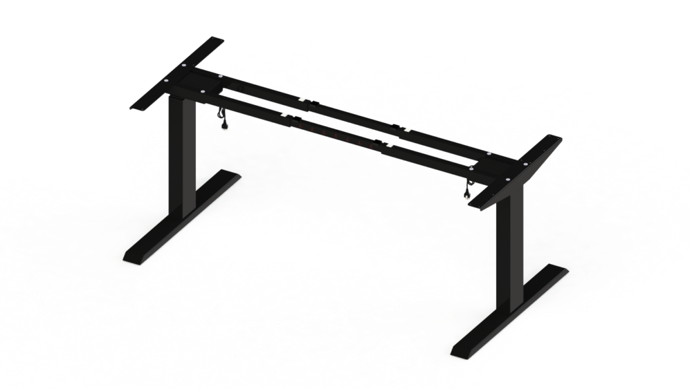 STEELFORCE PRO 670 SLS bureau onderstel zwart in hoogte verstelbaar