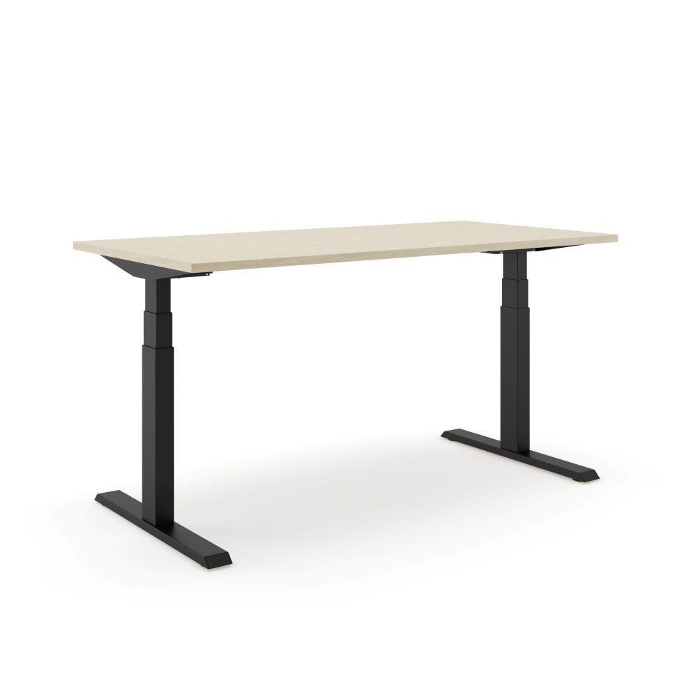 STEELFORCE PRO 670 SLS bureau onderstel zwart met eiken bureaublad