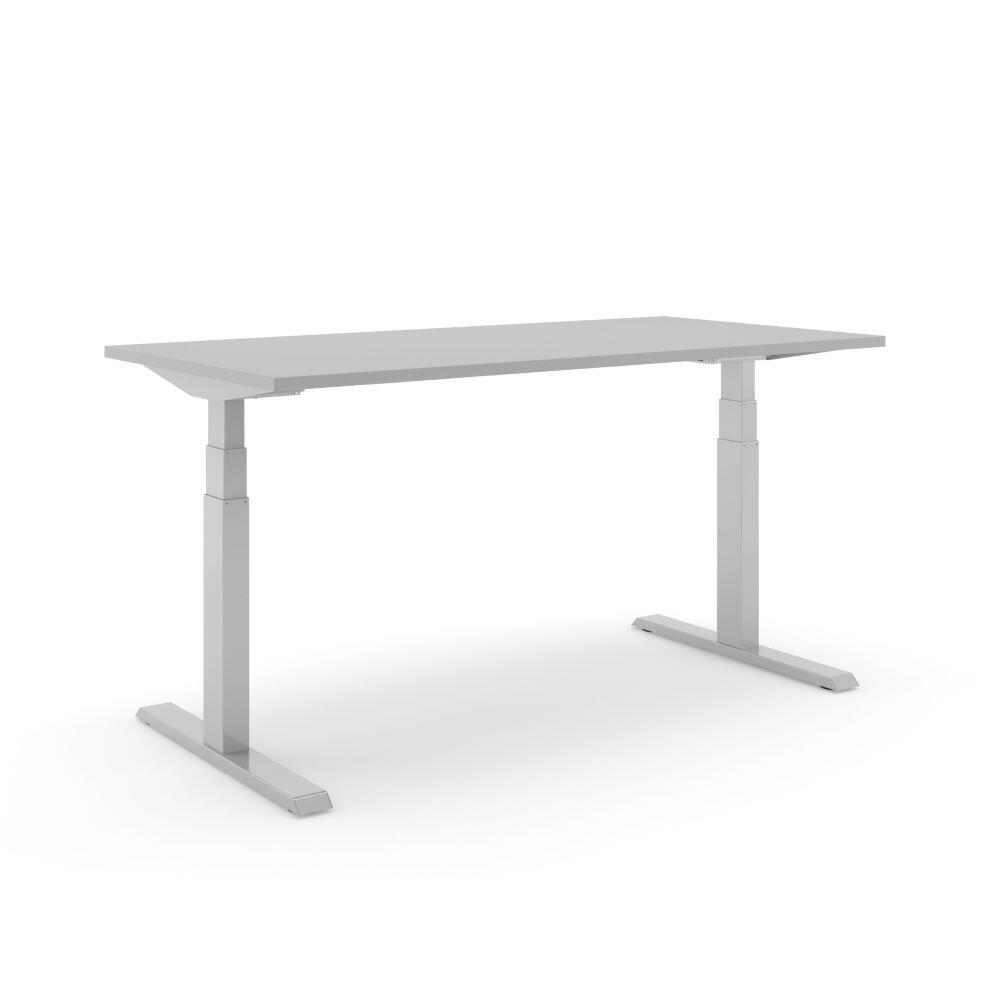 STEELFORCE PRO 670 SLS bureau onderstel zilver met licht grijs tafelblad