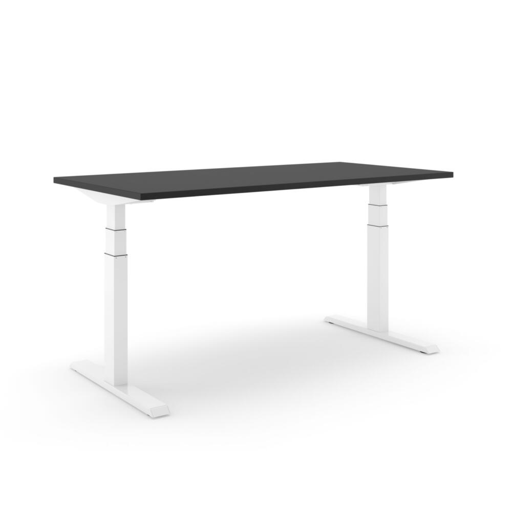 STEELFORCE PRO 670 SLS bureau onderstel wit met zwart blad